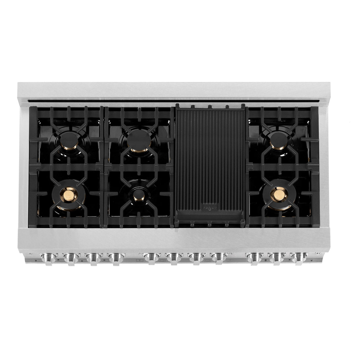 ZLINE RAS-SN-BR-48 Gas Range in DuraSnow Stainless Steel - image 8