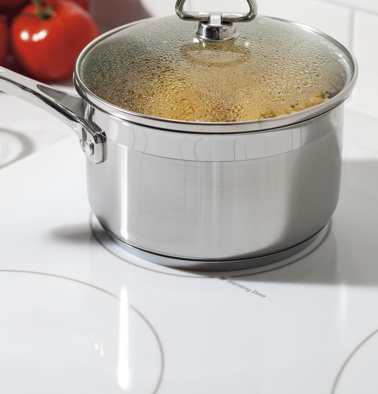 GE JP3036TLWW - 36 in. 5-Burner Electric Cooktop with Simmer Burner & Power Burner - White