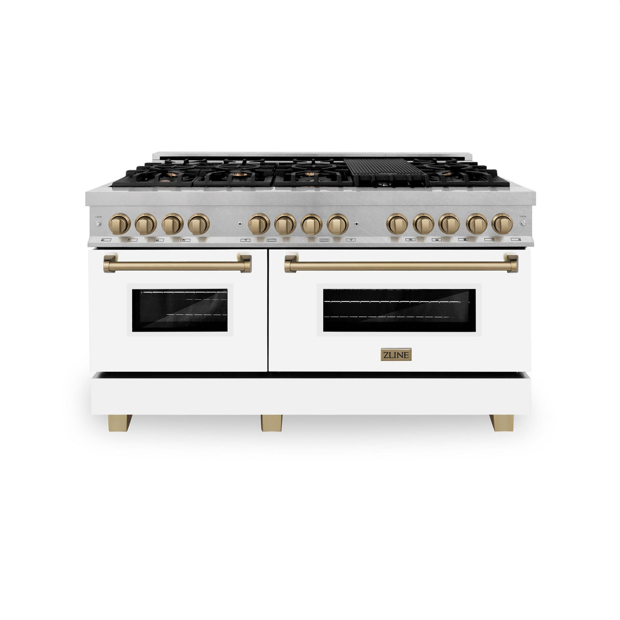 ZLINE RASZ-WM-60-CB Dual Fuel Range in DuraSnow Stainless Steel - image 1