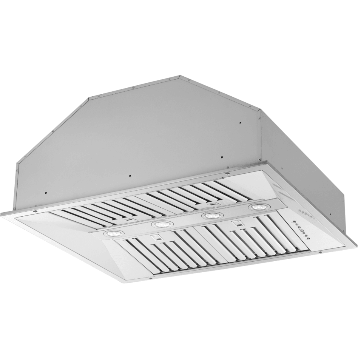 Forno Altilia FRHRE533736 Cabinet Insert Range Hood with 4-Speed, Touch Button Control, Halogen Lighting, Dishwasher-Safe Baffle Filters, and Delay Shut-Off: 36 Inch, 1200 CFM