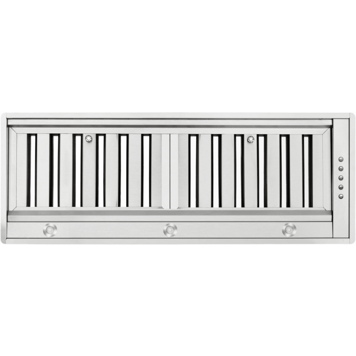 Forno Alta Qualita Frassanito FRHRE534630 Cabinet Insert Range Hood with 3-Speeds, Push Button Controls, LED Lights, Dishwasher Safe Baffle Filters, and Stainless Steel Construction: 30 Inch Width, 450 CFM