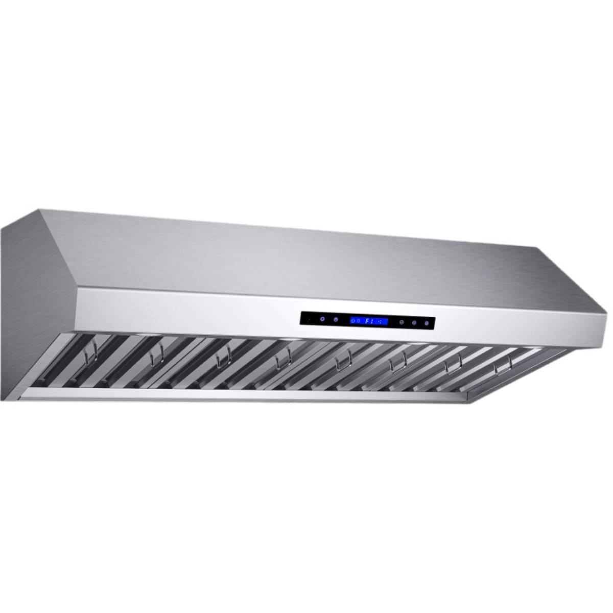 Forno Palazzo FRHWM503048 Wall Mount Range Hood with 4-Speeds, Touch & Remote Controls, LED Lighting, Power-Off Delay and Dishwasher-Safe Baffle Filters: 48 Inch - 1000 CFM Blower