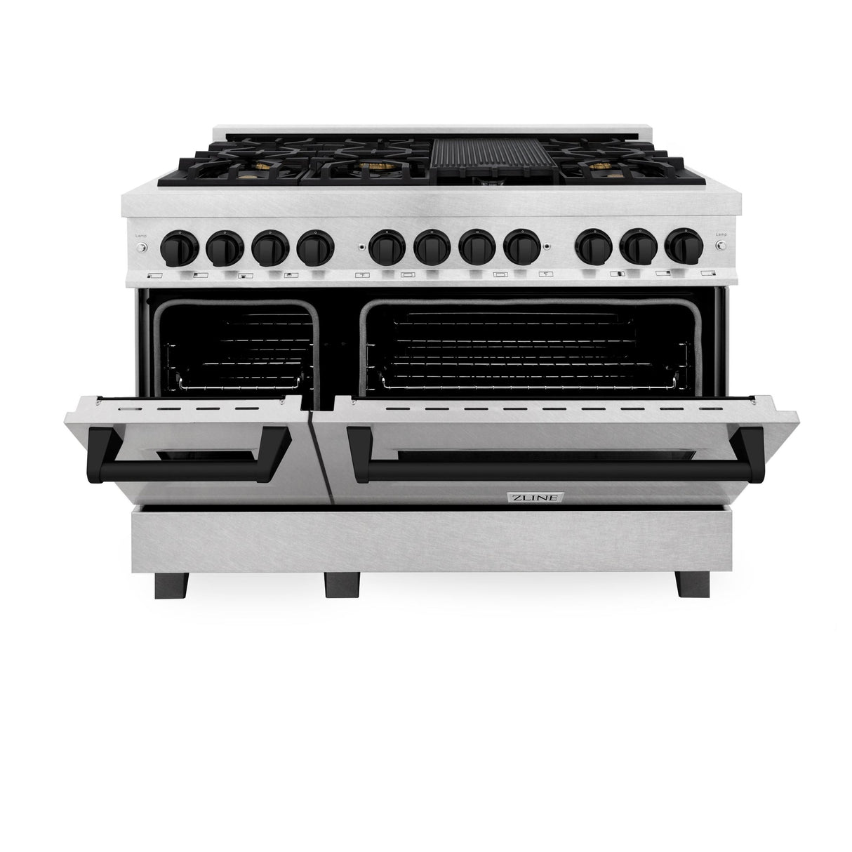ZLINE RASZ-SN-48-G Dual Fuel Range in DuraSnow Stainless Steel - image 15