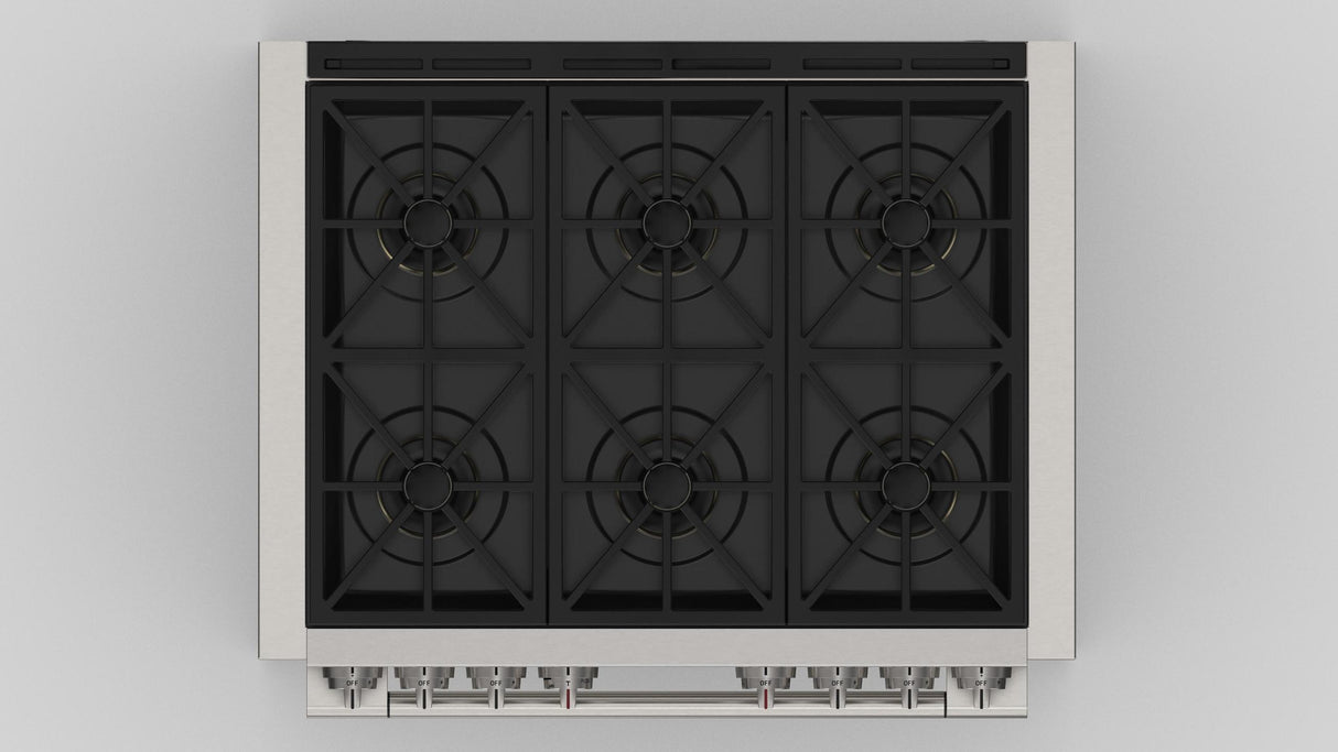 36" ALL GAS PRO RANGE - (F6PGR366S2)