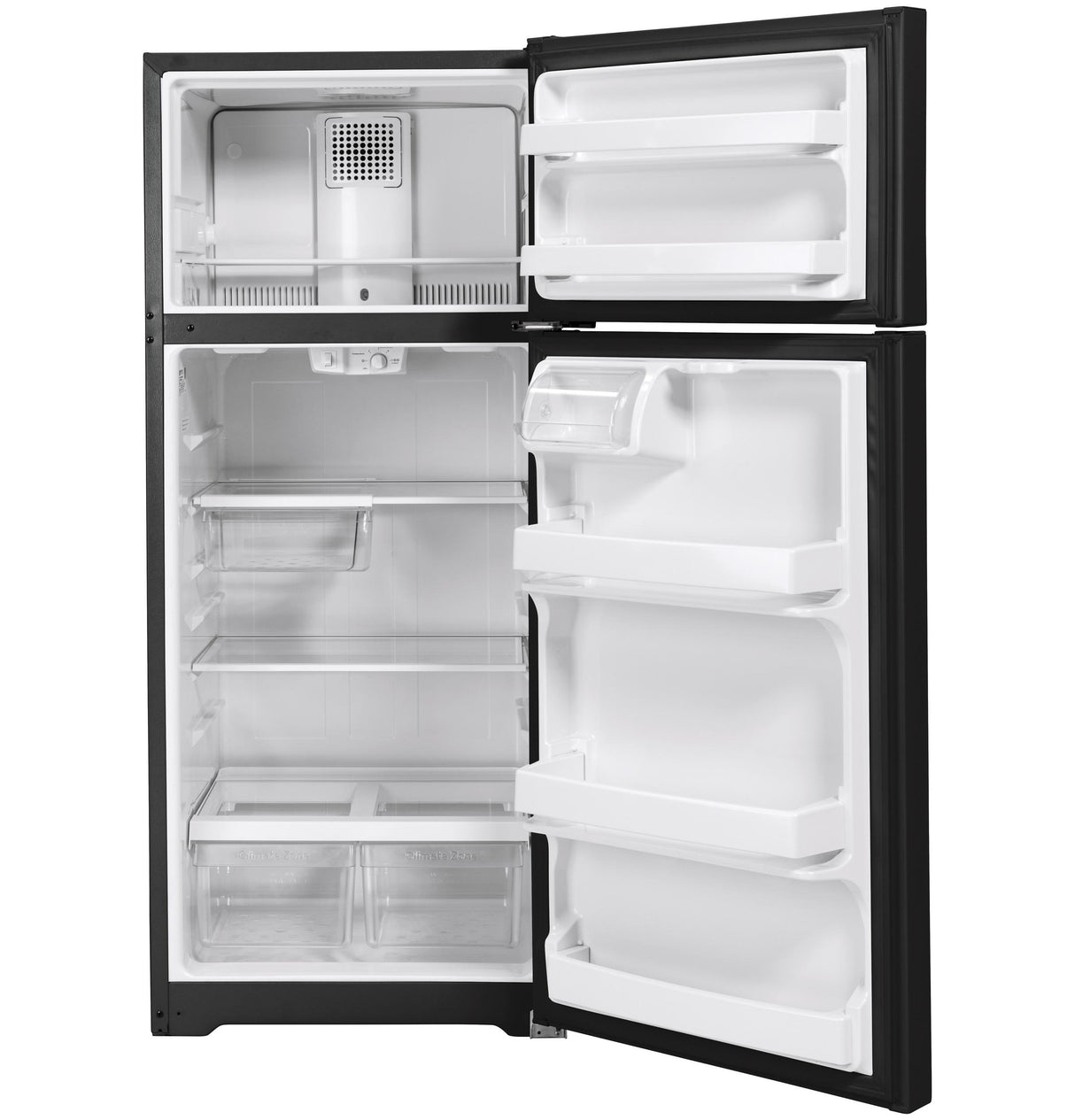 GE GTS18HGNRBB - 28 in. 17.5 cu. ft. Top Freezer Refrigerator - Black