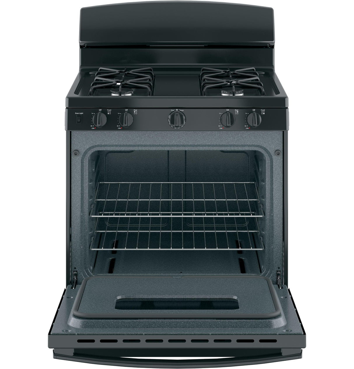GE JGBS10DEMBB - 30 in. 4.8 cu. ft. Gas Range with 4 Sealed Burners - Black