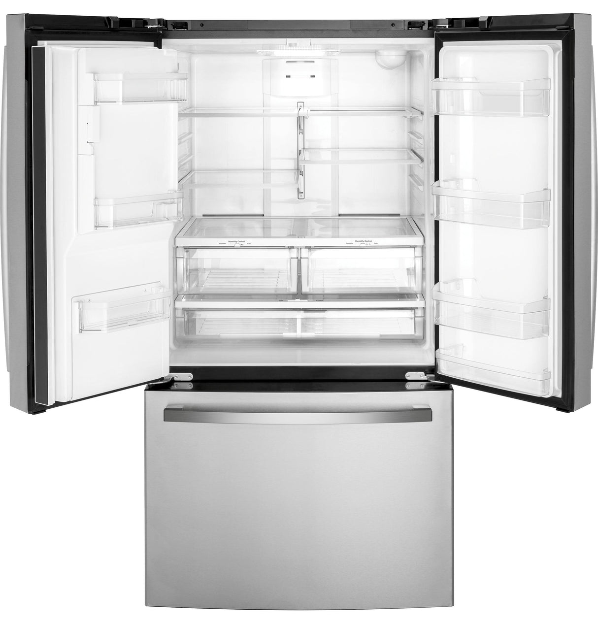 GE GFE26JYMFS - 36 in. 25.6 cu. ft. French Door Refrigerator with Ice & Water Dispenser - Fingerprint Resistant Stainless