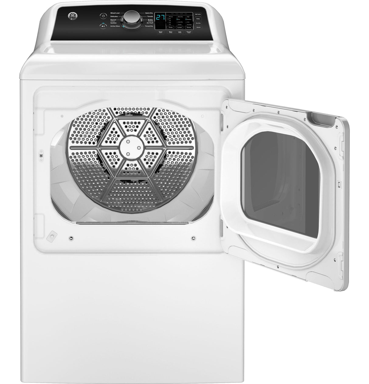 GE(R) 7.4 cu. ft. Capacity Gas Dryer with Up To 120 ft. Venting and Sensor Dry - (GTD58GBSVWS)