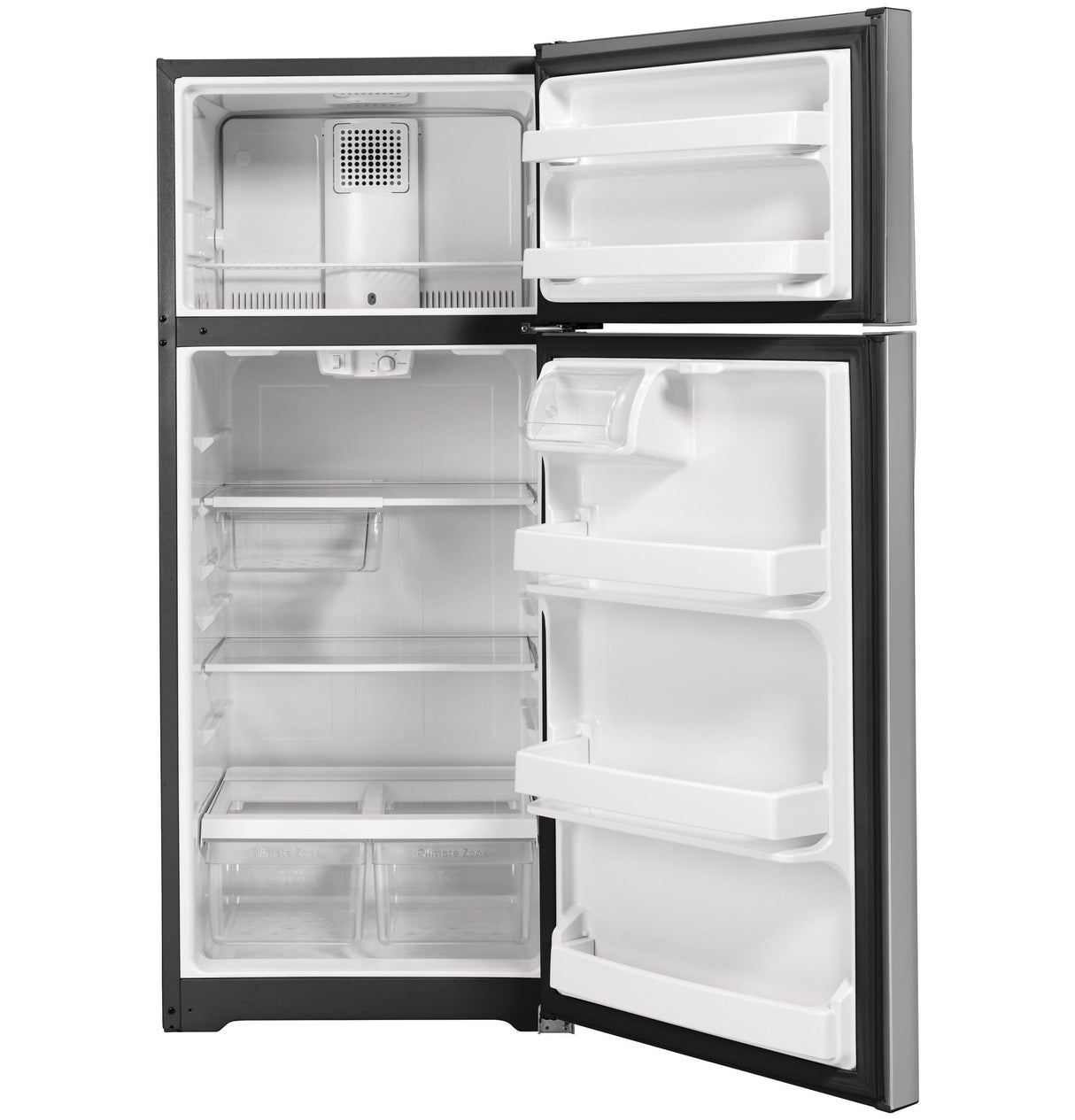 GE GTE18GSNRSS - 28 in. 17.5 cu. ft. Top Freezer Refrigerator - Stainless Steel