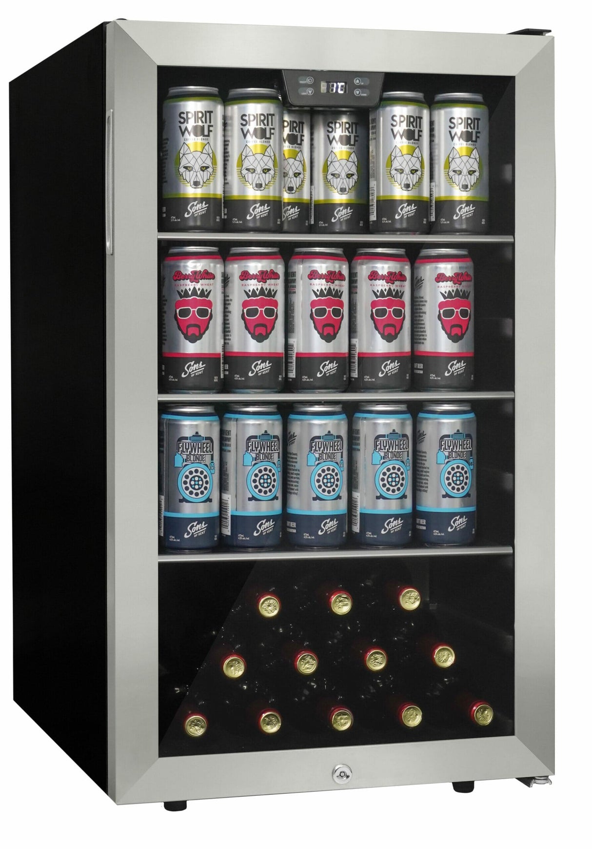 Danby 4.5 cu. ft. Free-Standing Beverage Center in Stainless Steel - (DBC045L1SS)