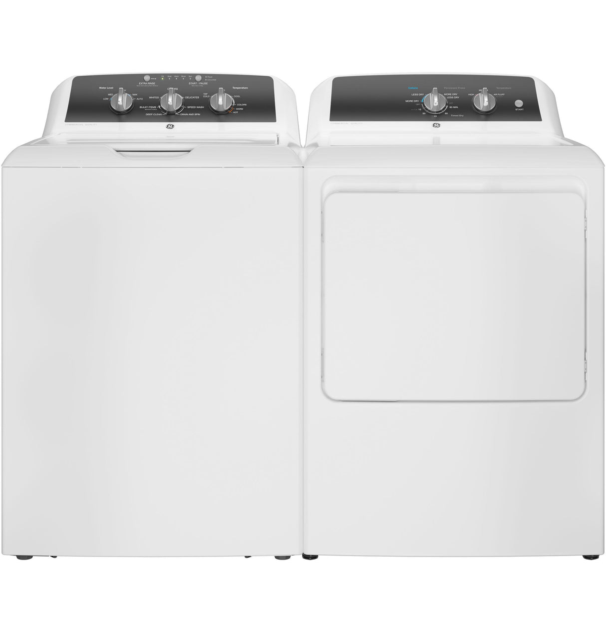 GE 6.2 cu. ft. Capacity Gas Dryer with Up To 120 ft. Venting​ and 5-yr Limited Warranty​ - (GTX52GASPWB)