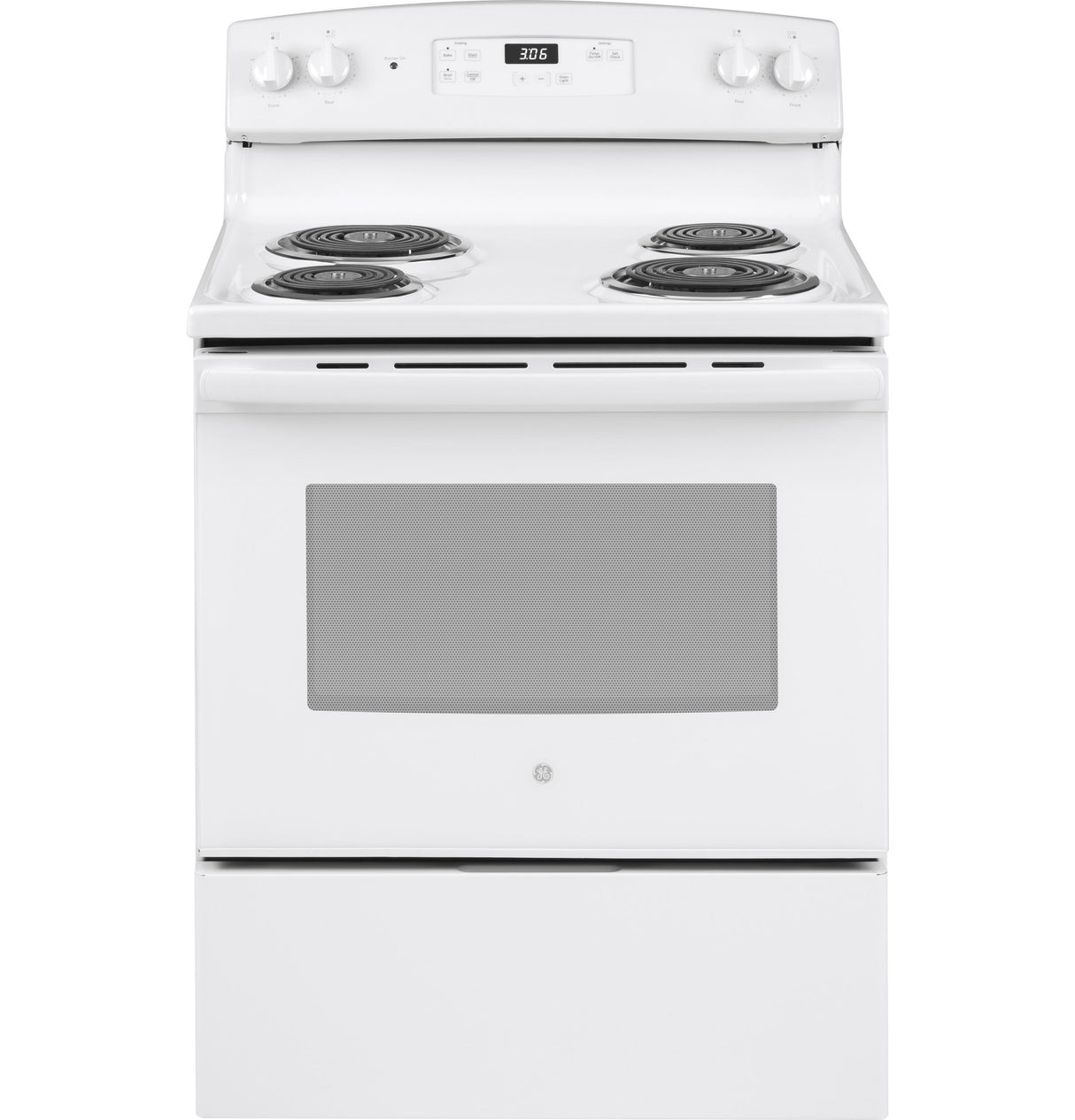 GE JBS360DMWW - 30 in. 5 cu. ft. Electric Range with Coil Burners - White