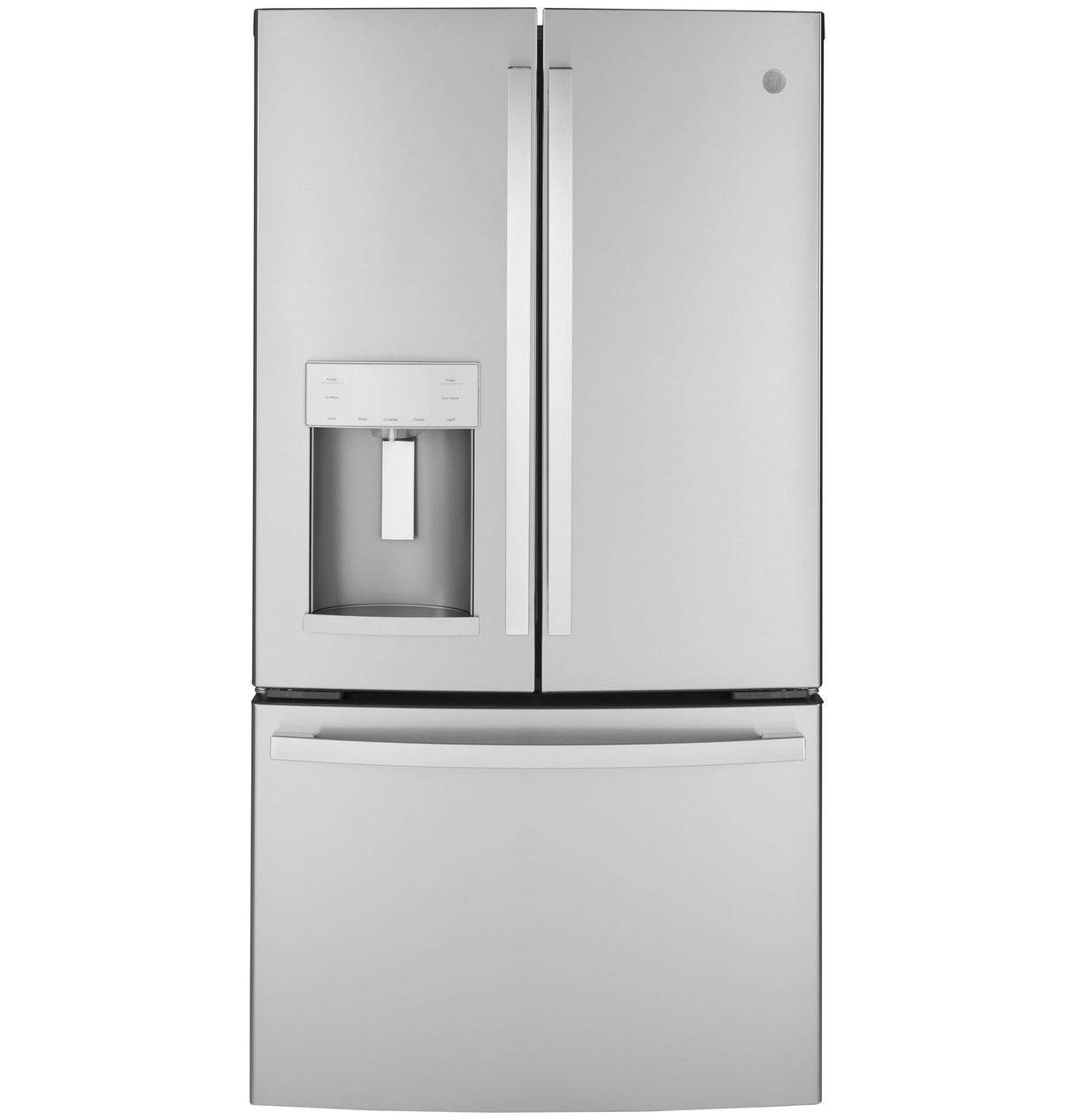 GE GYE22GYNFS - 36 in. 22.1 cu. ft. Counter Depth French Door Refrigerator with Ice & Water Dispenser - Fingerprint Resistant Stainless