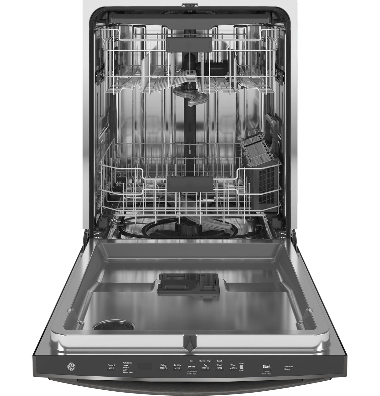 GE(R) ENERGY STAR(R) Top Control with Stainless Steel Interior Dishwasher with Sanitize Cycle & Dry Boost with Fan Assist - (GDT665SFNDS)