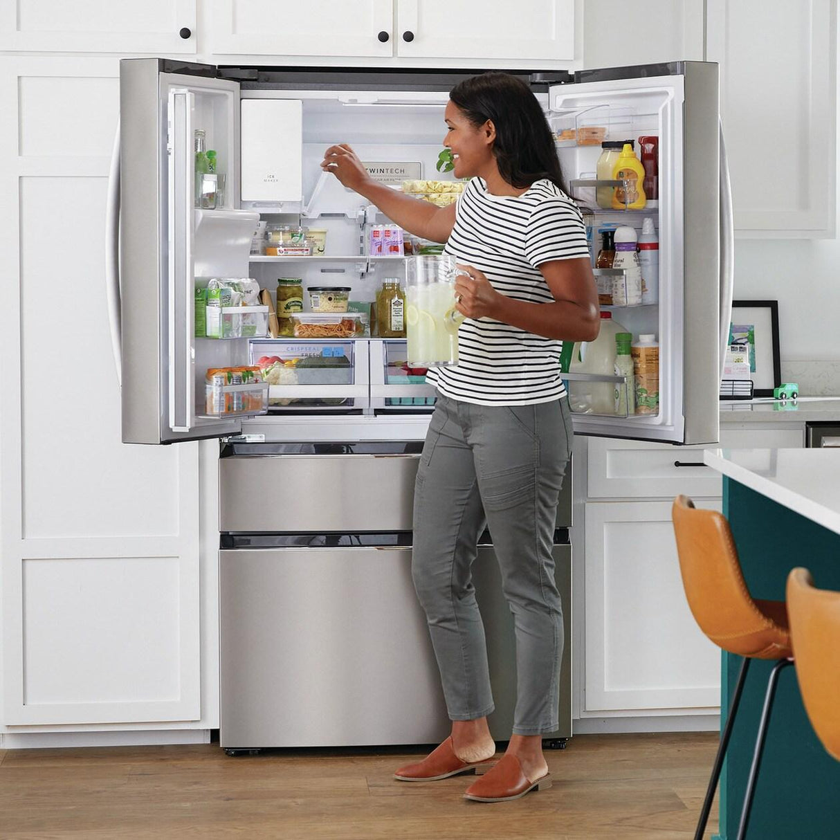 Frigidaire Gallery 21.5 Cu. Ft. Counter-Depth 4-Door French Door Refrigerator - (GRMC2273CF)