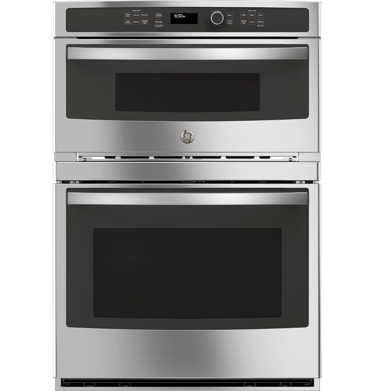 GE JT3800SHSS - 30 in. 6.7 cu. ft. Electric Microwave/Wall Oven Combo with Sensor Cooking - Stainless Steel