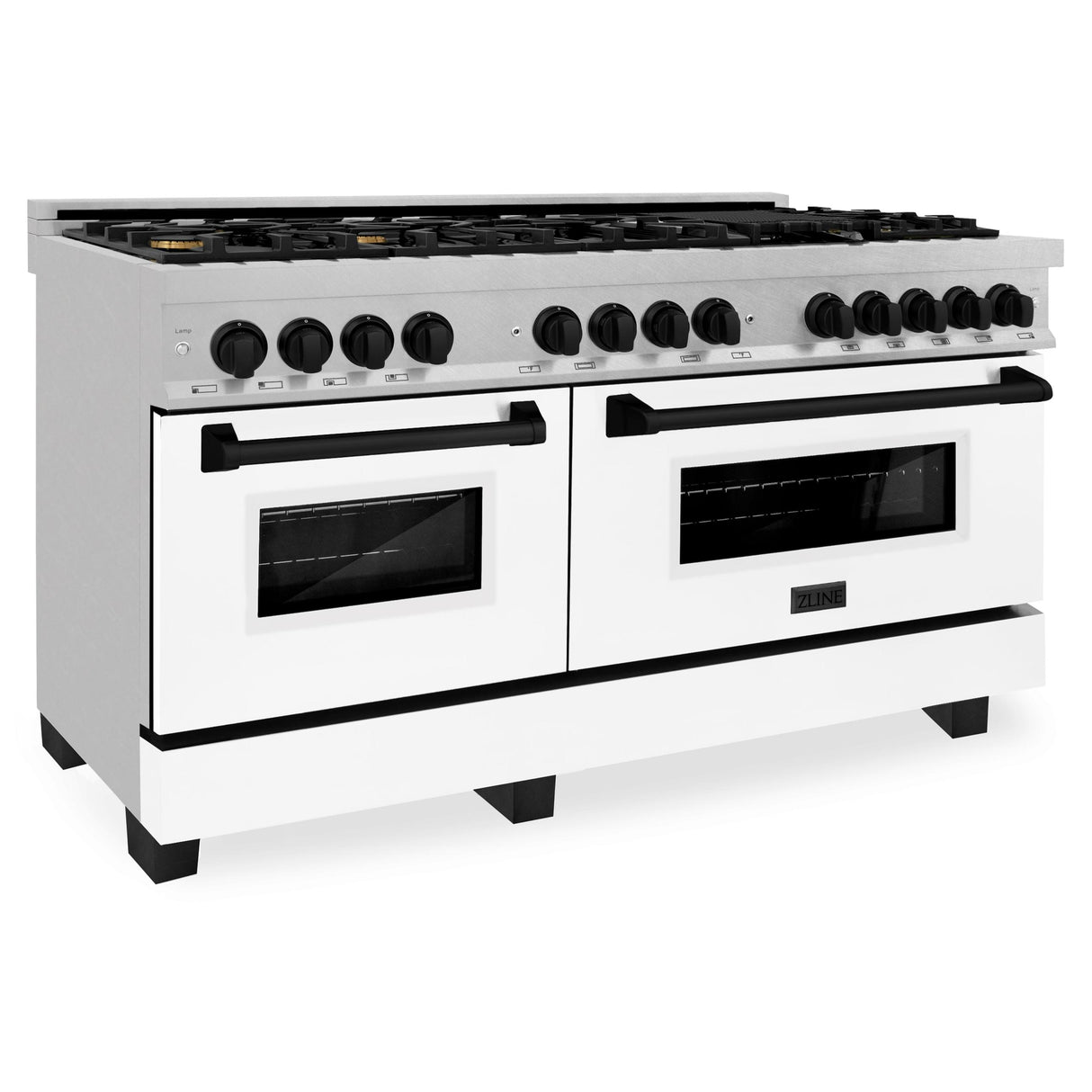 ZLINE RASZ-WM-60-MB Dual Fuel Range in DuraSnow Stainless Steel - image 3