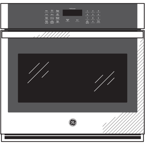 GE JTS3000DNWW - 30" 5 cu.ft. Smart Built-In Self-Clean Single Wall Oven with Never-Scrub Racks - White