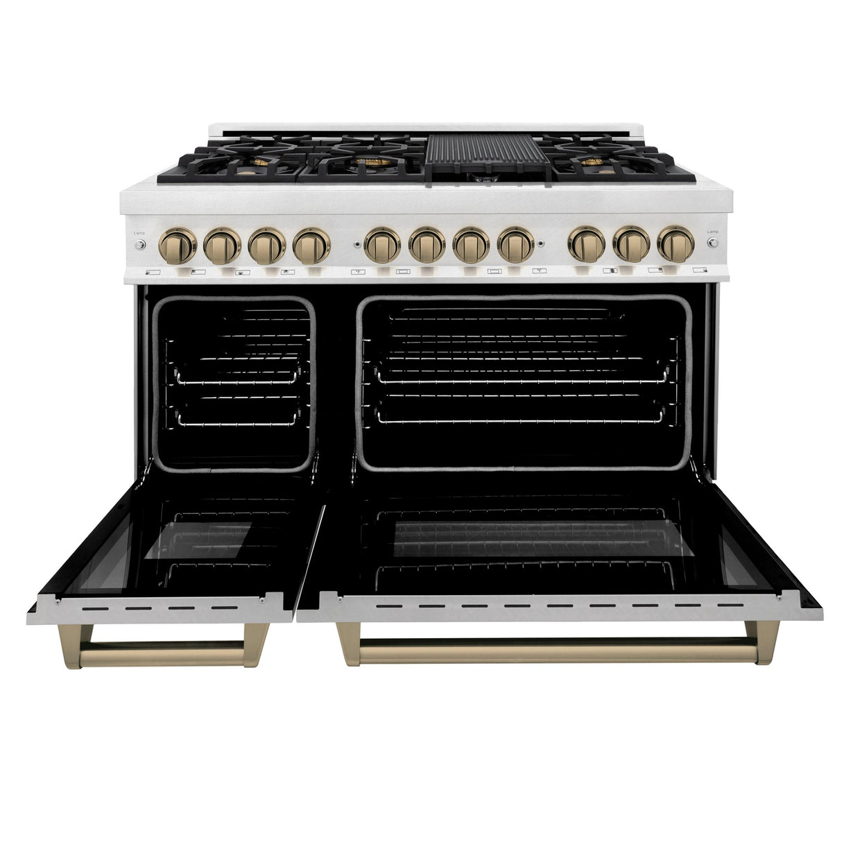 ZLINE RASZ-SN-48-CB Dual Fuel Range in DuraSnow Stainless Steel - image 2