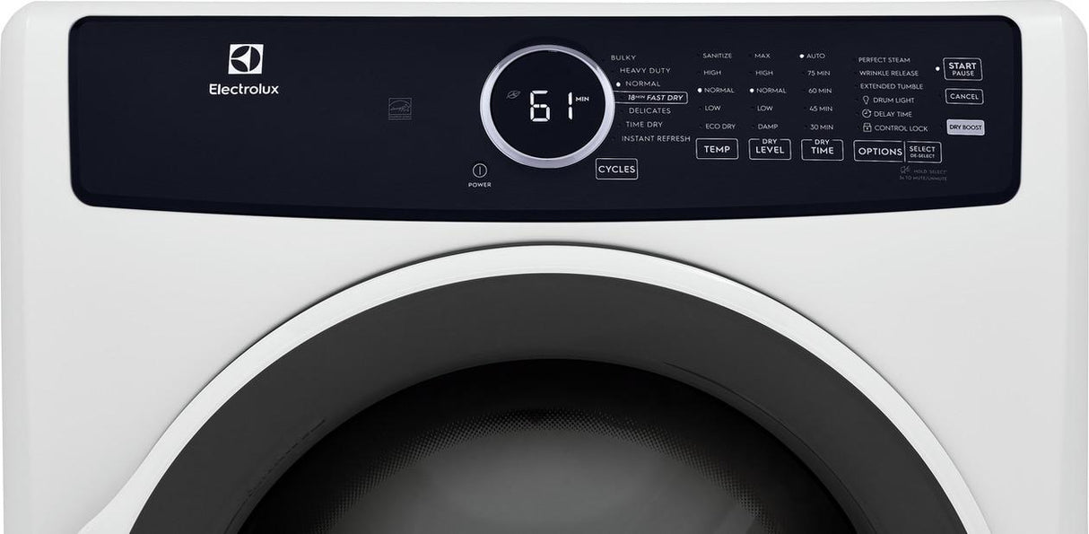 Electrolux Front Load Perfect Steam(TM) Gas Dryer with Instant Refresh - 8.0 Cu. Ft. - (ELFG7437AW)