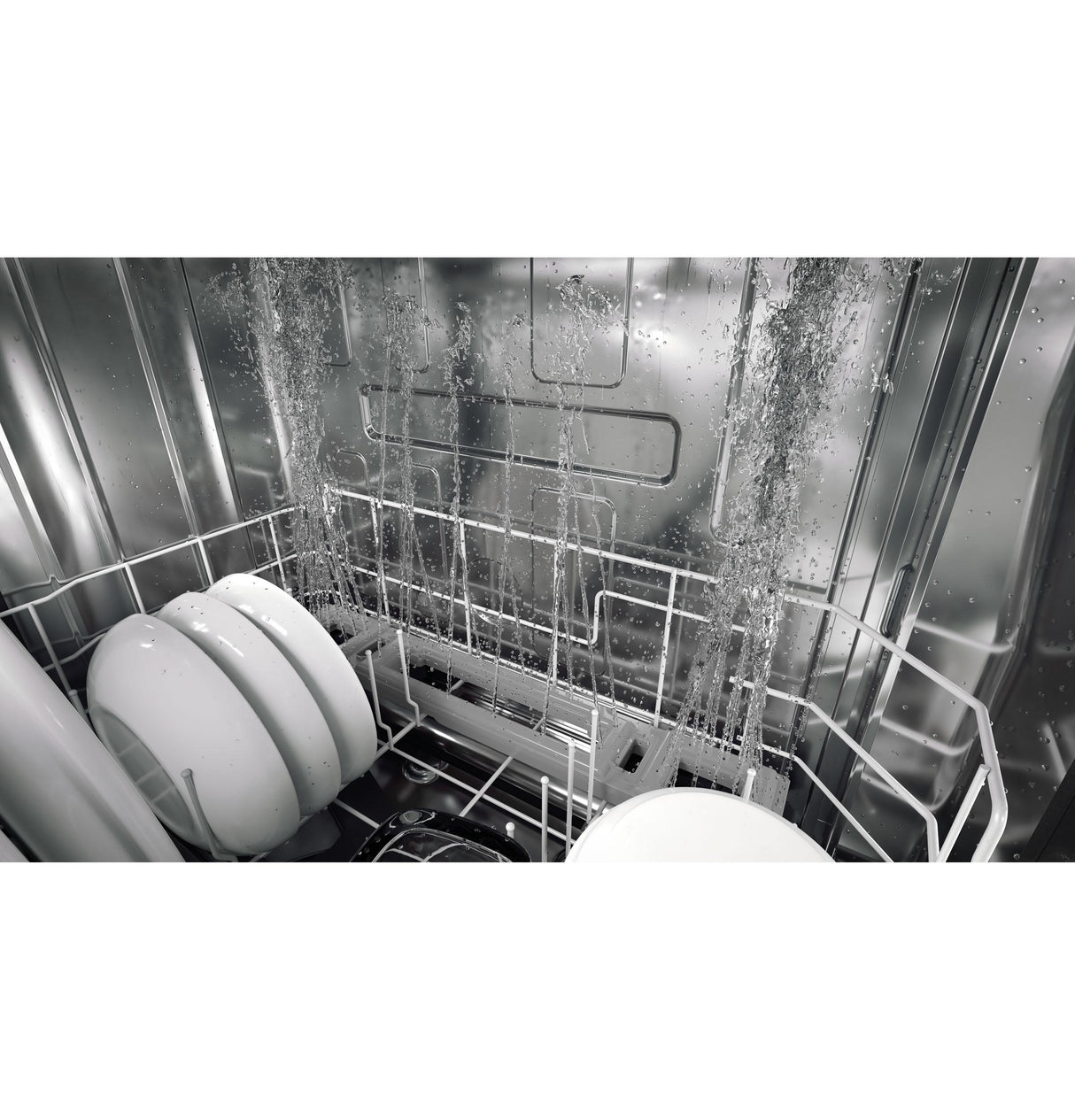 GE Profile(TM) ENERGY STAR(R) Fingerprint Resistant Top Control with Stainless Steel Interior Dishwasher with Sanitize Cycle & Dry Boost with Fan Assist - (PDP715SYNFS)