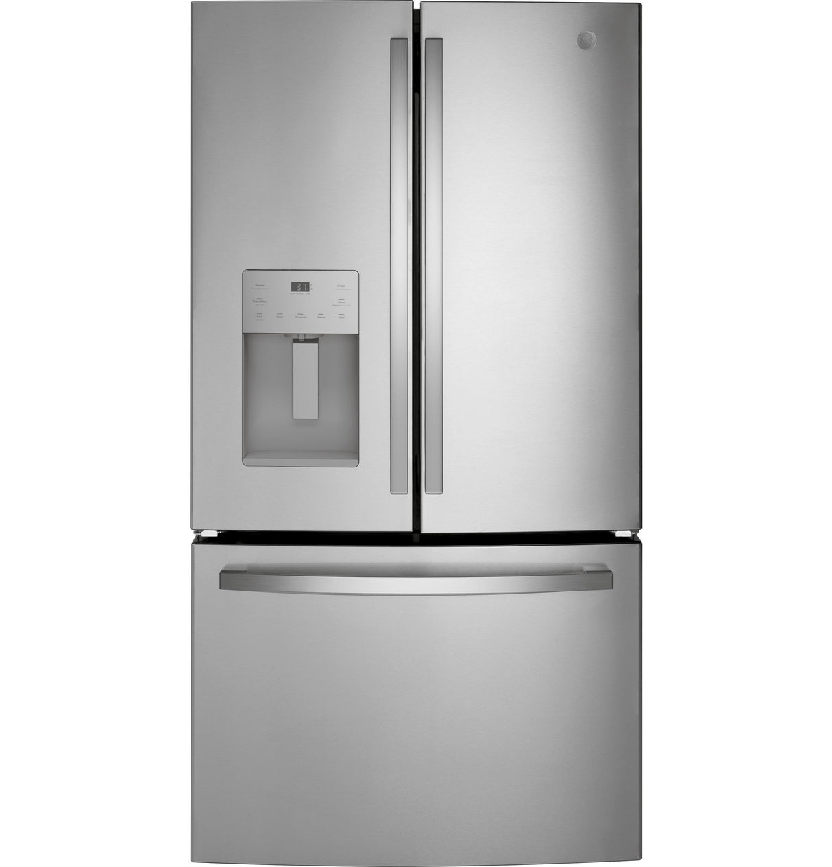 GE GFE26JYMFS - 36 in. 25.6 cu. ft. French Door Refrigerator with Ice & Water Dispenser - Fingerprint Resistant Stainless