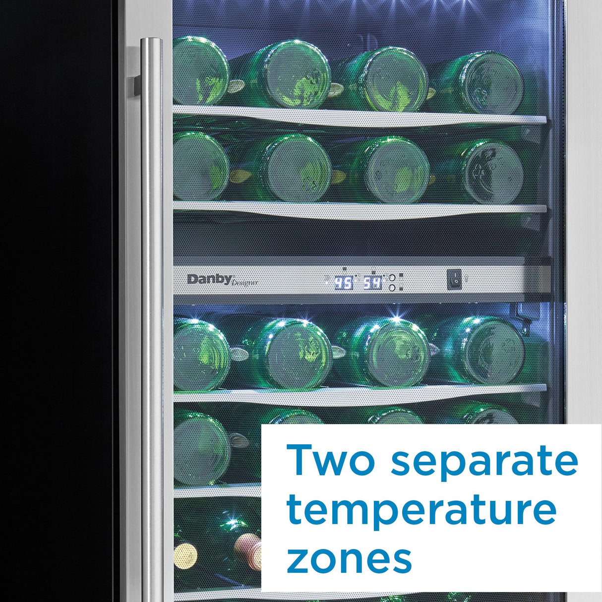 Danby 38 Bottle Free-Standing Wine Cooler in Stainless Steel - (DWC040A3BSSDD)