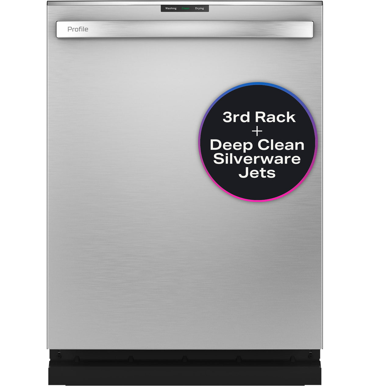 GE Profile(TM) ENERGY STAR(R) Fingerprint Resistant Top Control with Stainless Steel Interior Dishwasher with Sanitize Cycle & Dry Boost with Fan Assist - (PDT715SYNFS)