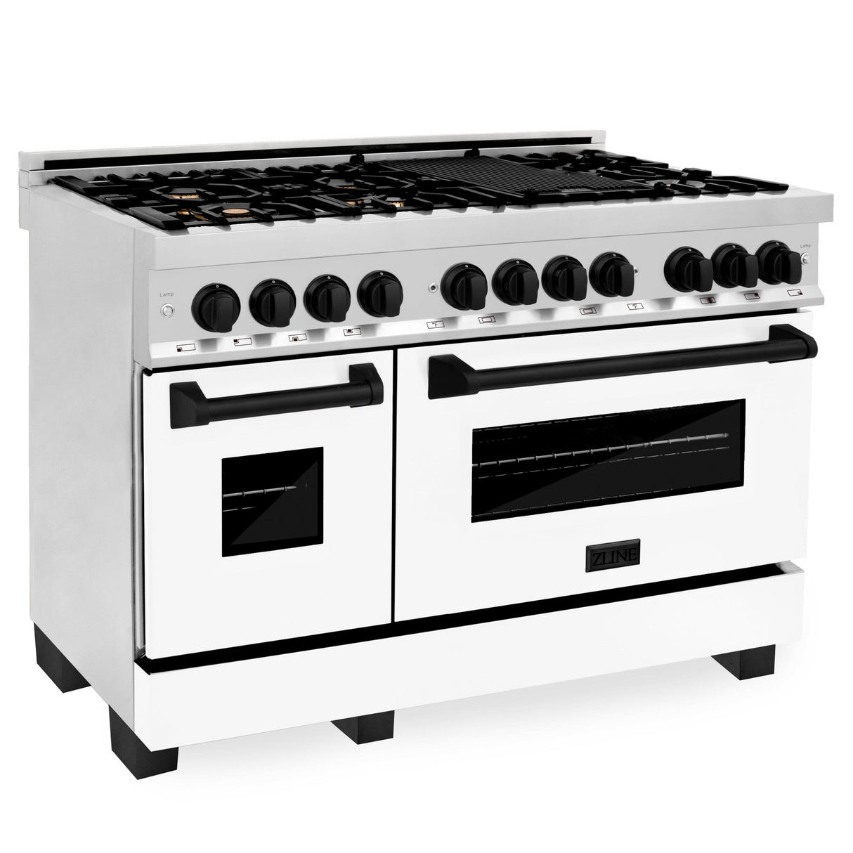 ZLINE RAZ-WM-48-MB Dual Fuel Range in Stainless Steel - image 1