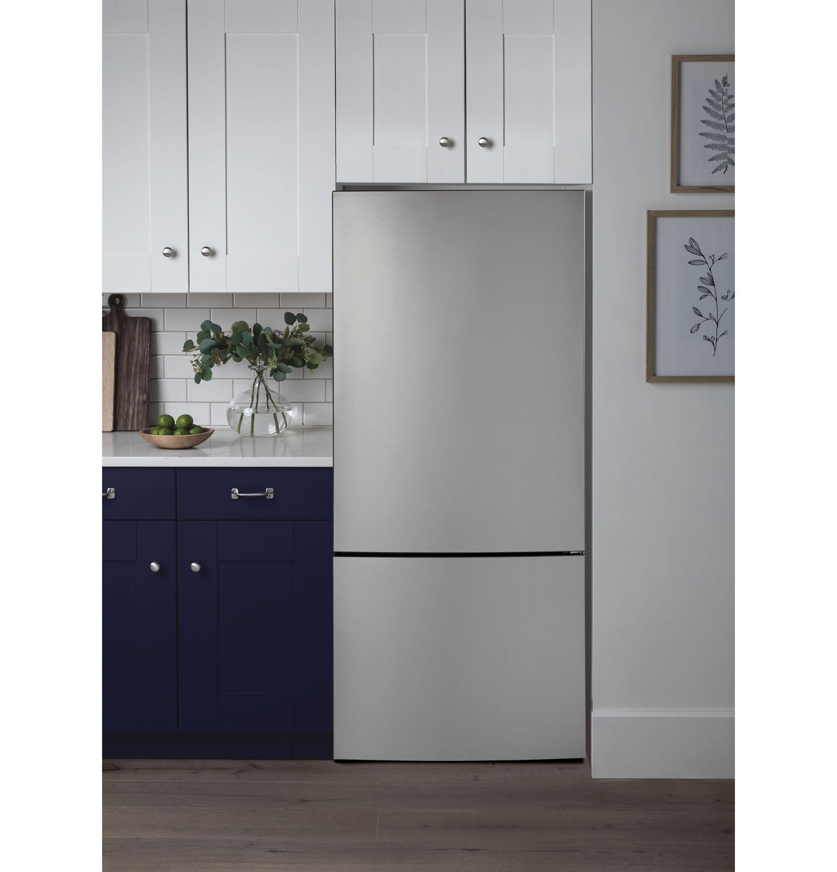 GE GBE17HYRFS - 31 in. 17.7 Cu. Ft. Counter-Depth Bottom-Freezer Refrigerator
