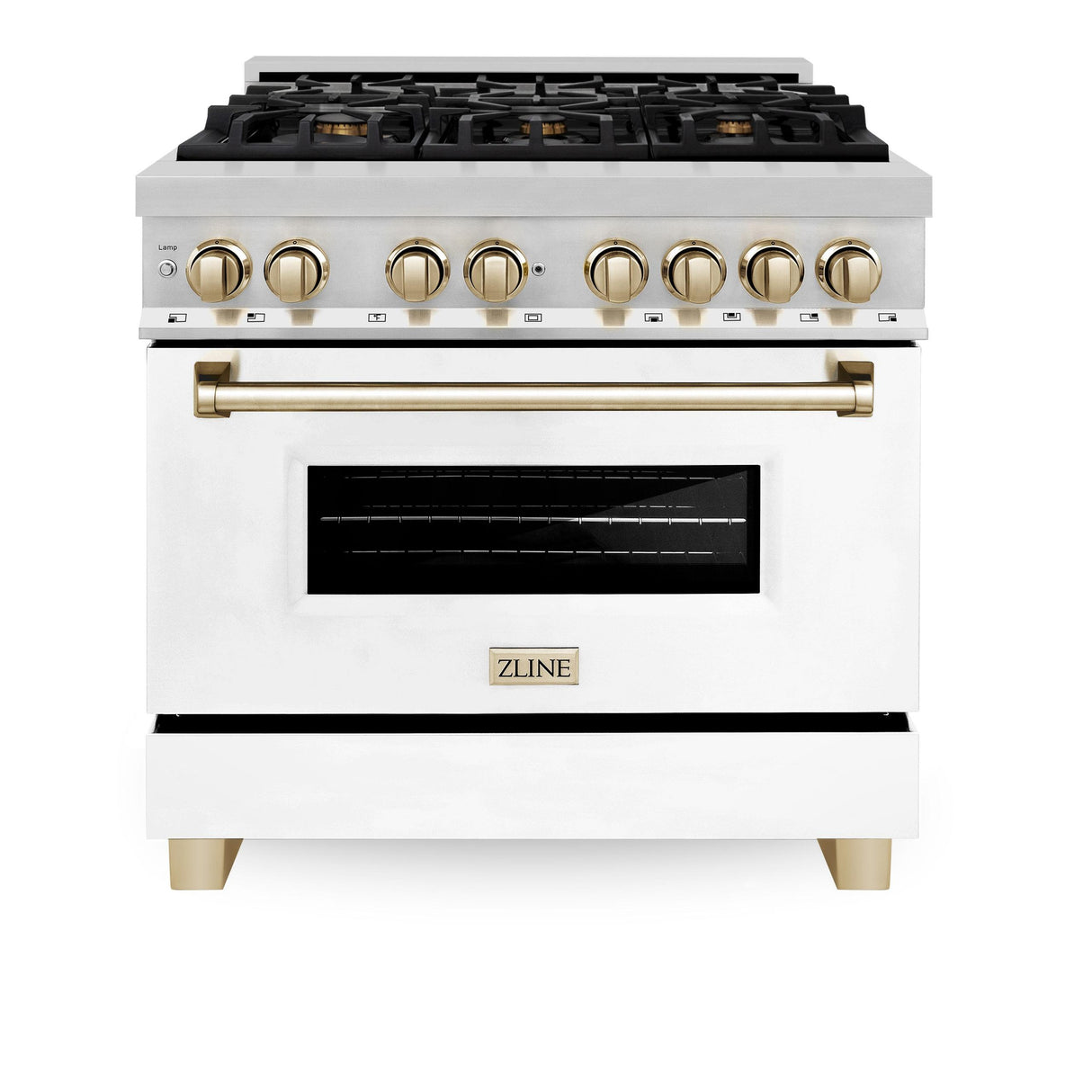 ZLINE RAZ-WM-36-G Dual Fuel Range in Stainless Steel - image 1