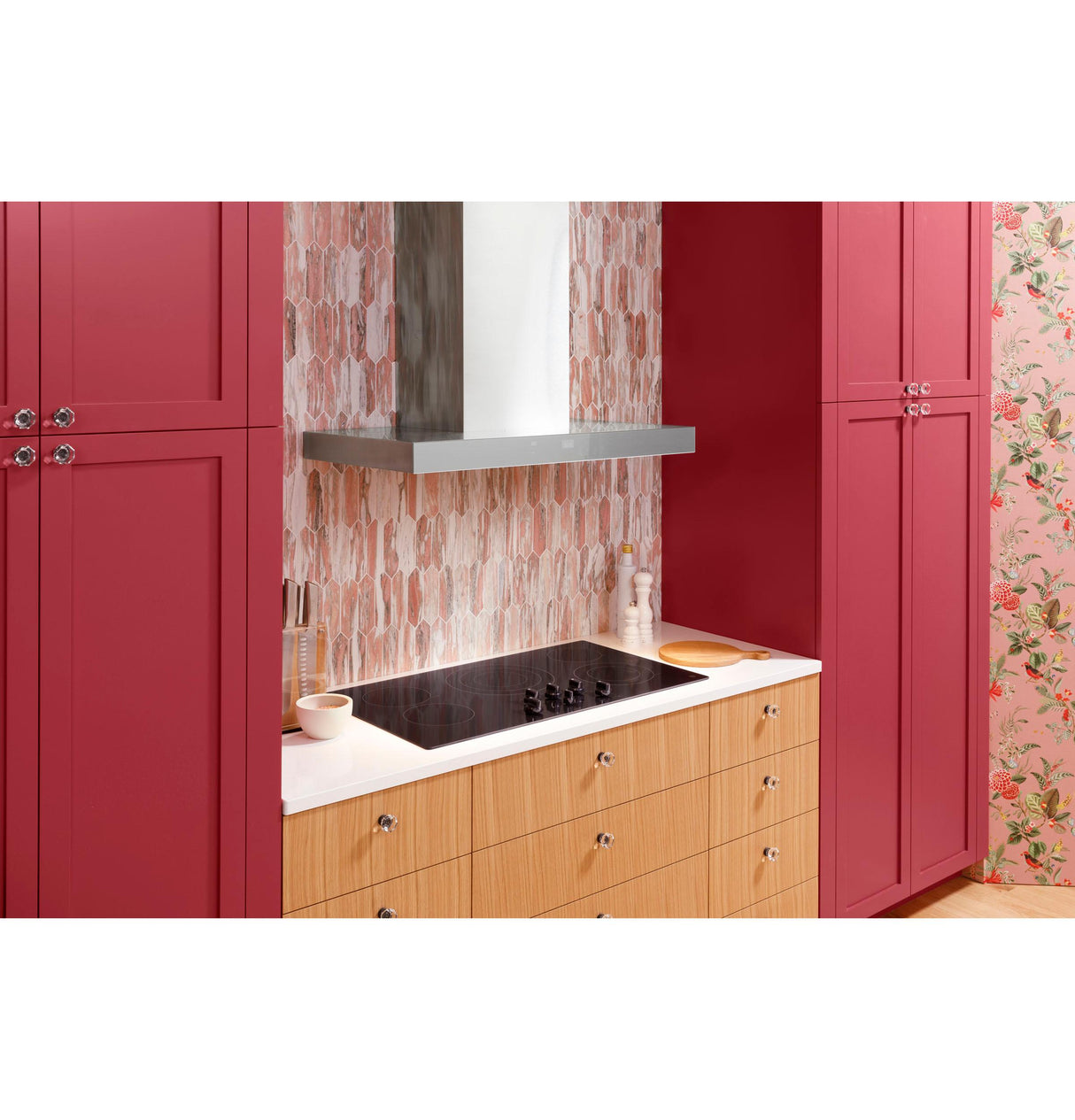 GE JEP5036STSS 36 in. 5-Burner Electric Cooktop with Simmer Burner & Power Burner - Stainless Steel