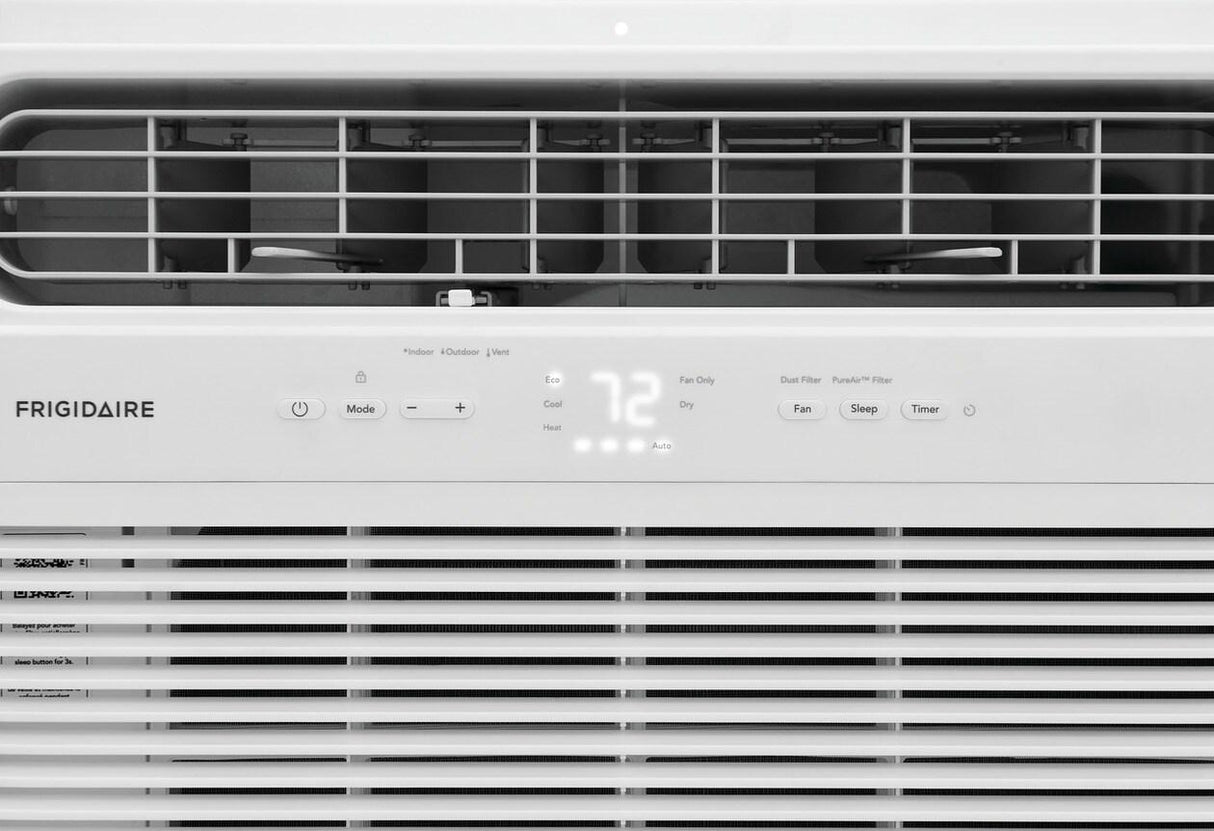 Close-up of the Frigidaire 12,000 BTU window air conditioner