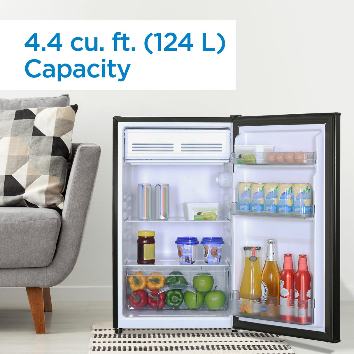 Danby 4.4 cu. ft. Compact Fridge in Black - (DCR044B1BM)