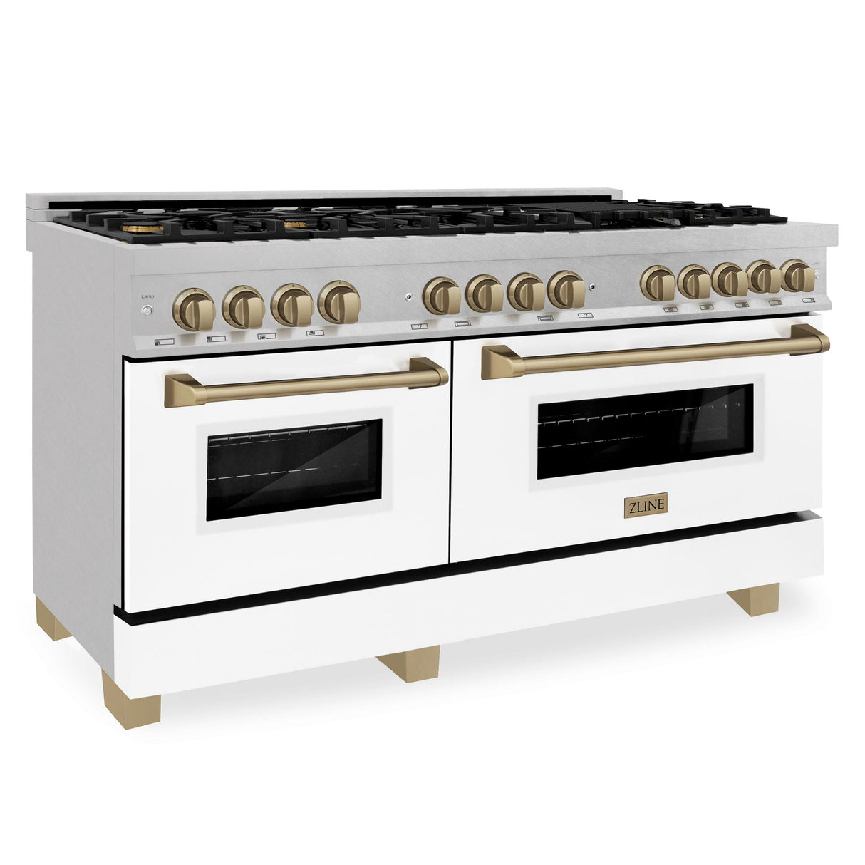 ZLINE RASZ-WM-60-CB Dual Fuel Range in DuraSnow Stainless Steel - image 2