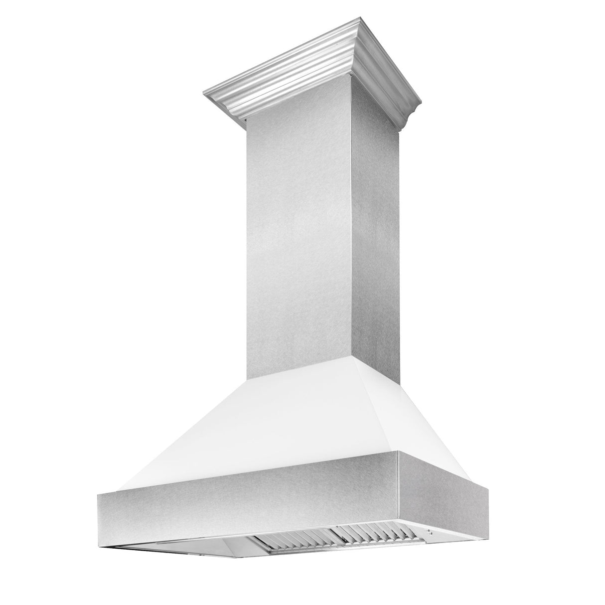 ZLINE DuraSnow Stainless Steel Range Hood With White Matte Shell (8654WM) - (8654WM48)