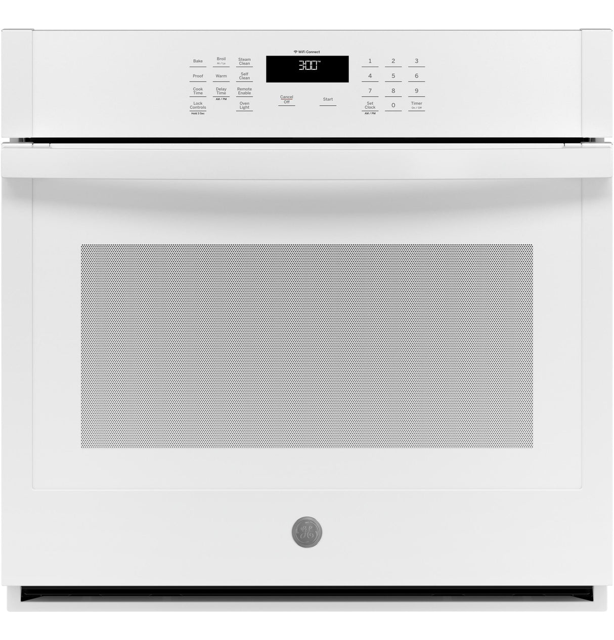 GE JTS3000DNWW - 30" 5 cu.ft. Smart Built-In Self-Clean Single Wall Oven with Never-Scrub Racks - White