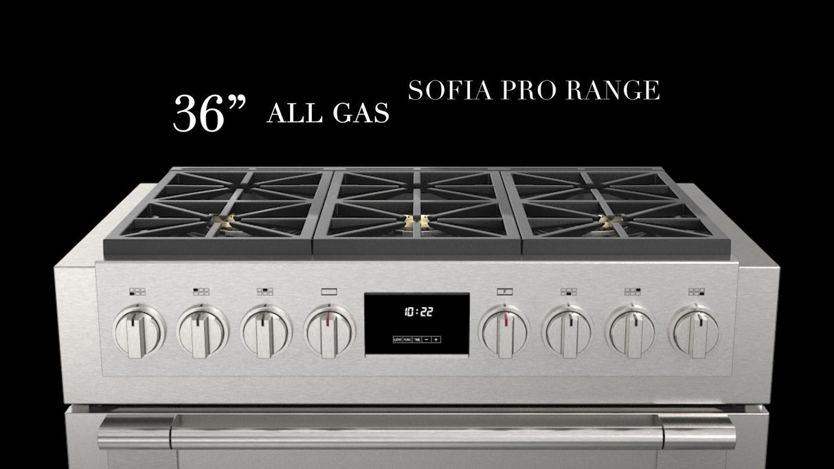 36" ALL GAS PRO RANGE - (F6PGR366S2)
