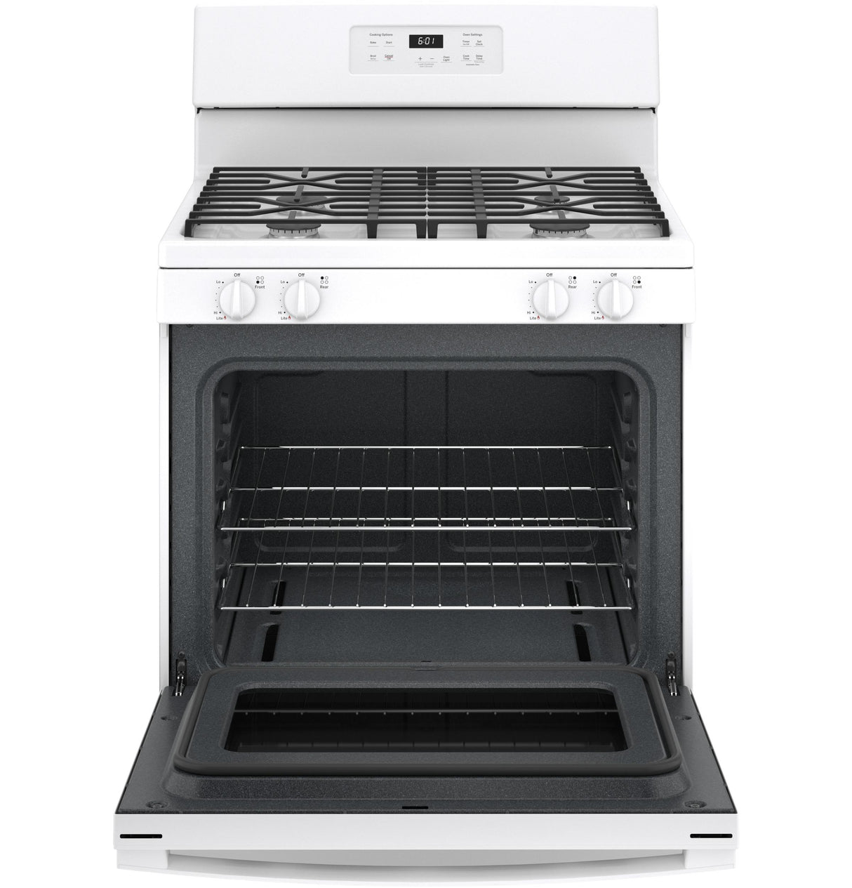 GE JGBS61DPWW - 30 in. 4.8 cu. ft. Gas Range with 4 Sealed Burners - White