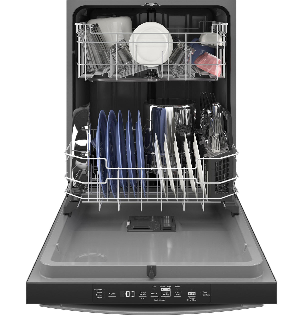 GE GDT550PYRFS - 24 in. Top Control Flush-Mount Dishwasher with 52 dBa Sound Level & Dry Boost - Fingerprint Resistant Stainless