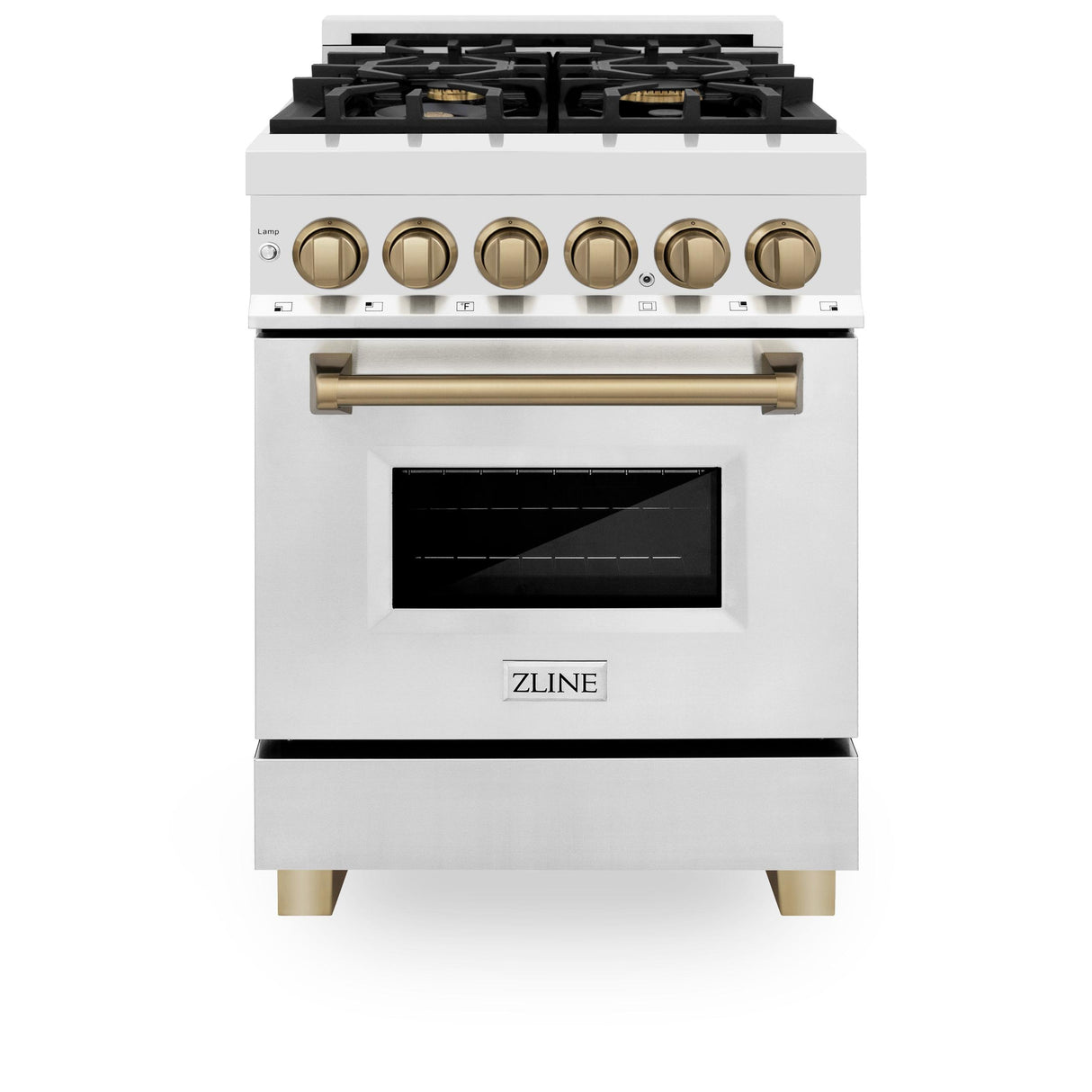 ZLINE RAZ-24-CB Dual Fuel Range in Stainless Steel - image 1