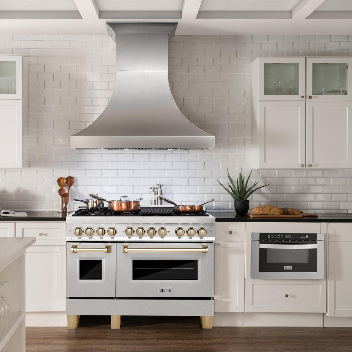 ZLINE RASZ-SN-48-G Dual Fuel Range in DuraSnow Stainless Steel - image 10