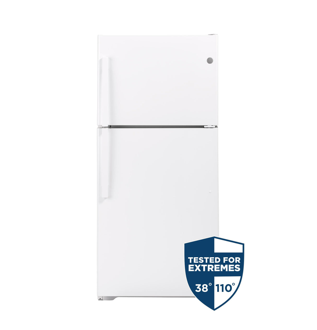 GE GTS22KGNRWW - 33 in. 21.9 cu. ft. Garage Ready Top Freezer Refrigerator - White