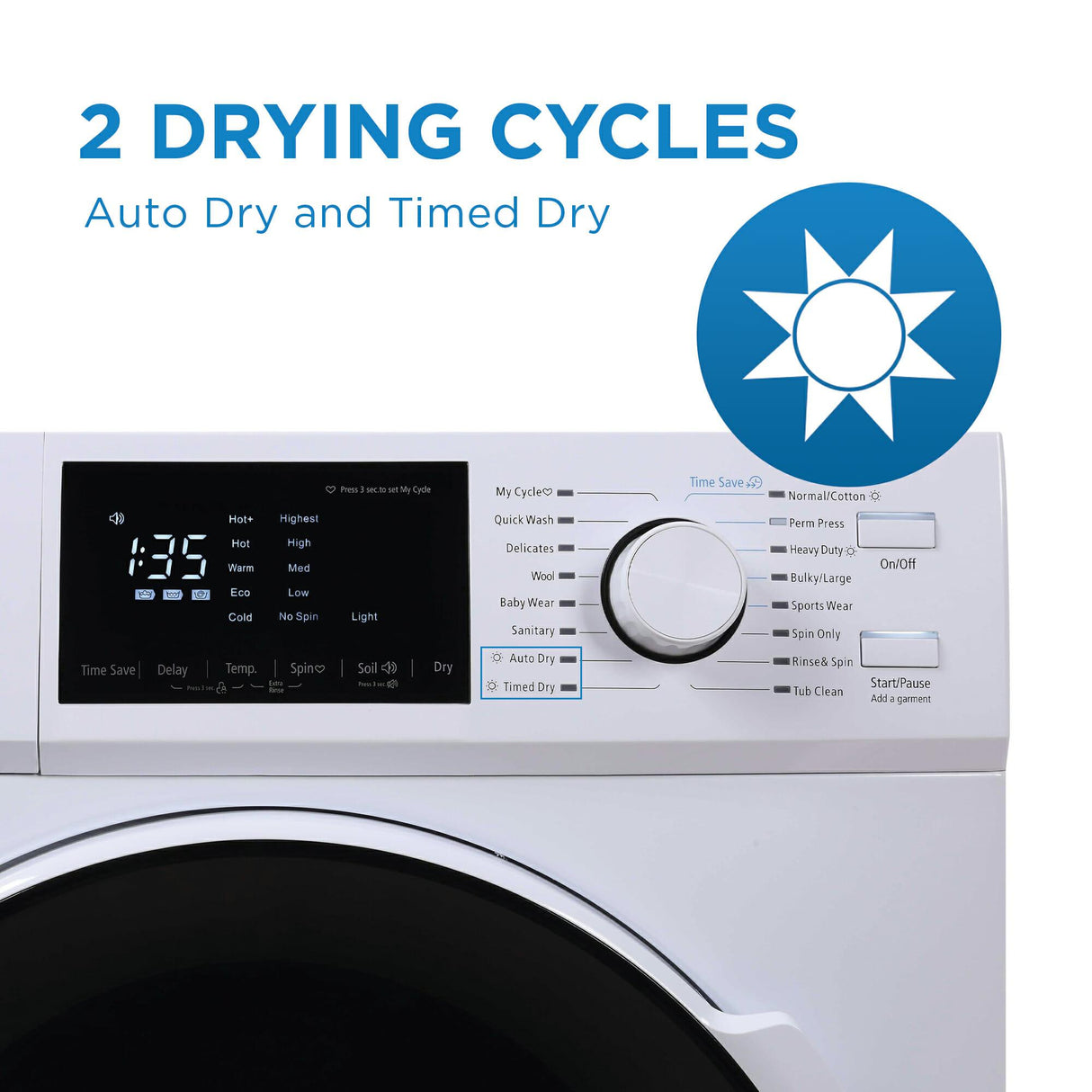 Danby 2.7 cu. ft. All-In-One Washer & Ventless Dryer in White - (DWM120WDB3)