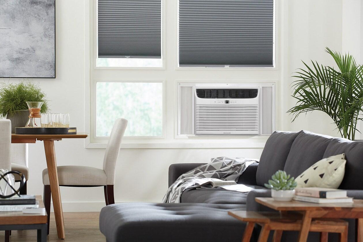 Frigidaire FHWE232WB2 window AC with heat installed in the living room