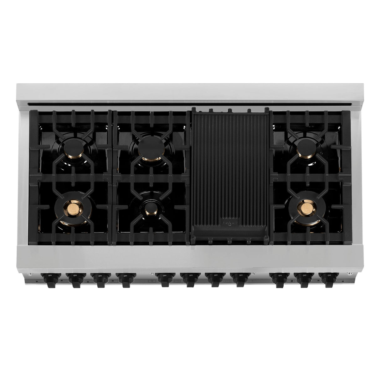 ZLINE RAZ-WM-48-MB Dual Fuel Range in Stainless Steel - image 8