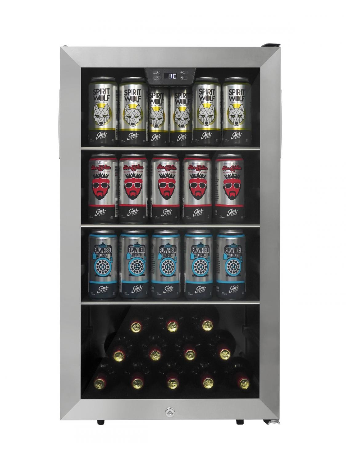 Danby 4.5 cu. ft. Free-Standing Beverage Center in Stainless Steel - (DBC045L1SS)