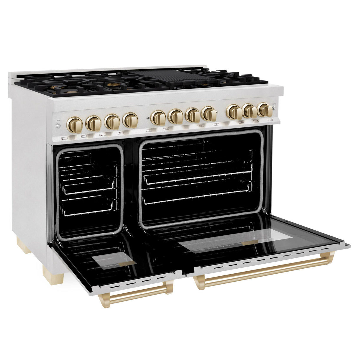 ZLINE RASZ-SN-48-G Dual Fuel Range in DuraSnow Stainless Steel - image 2