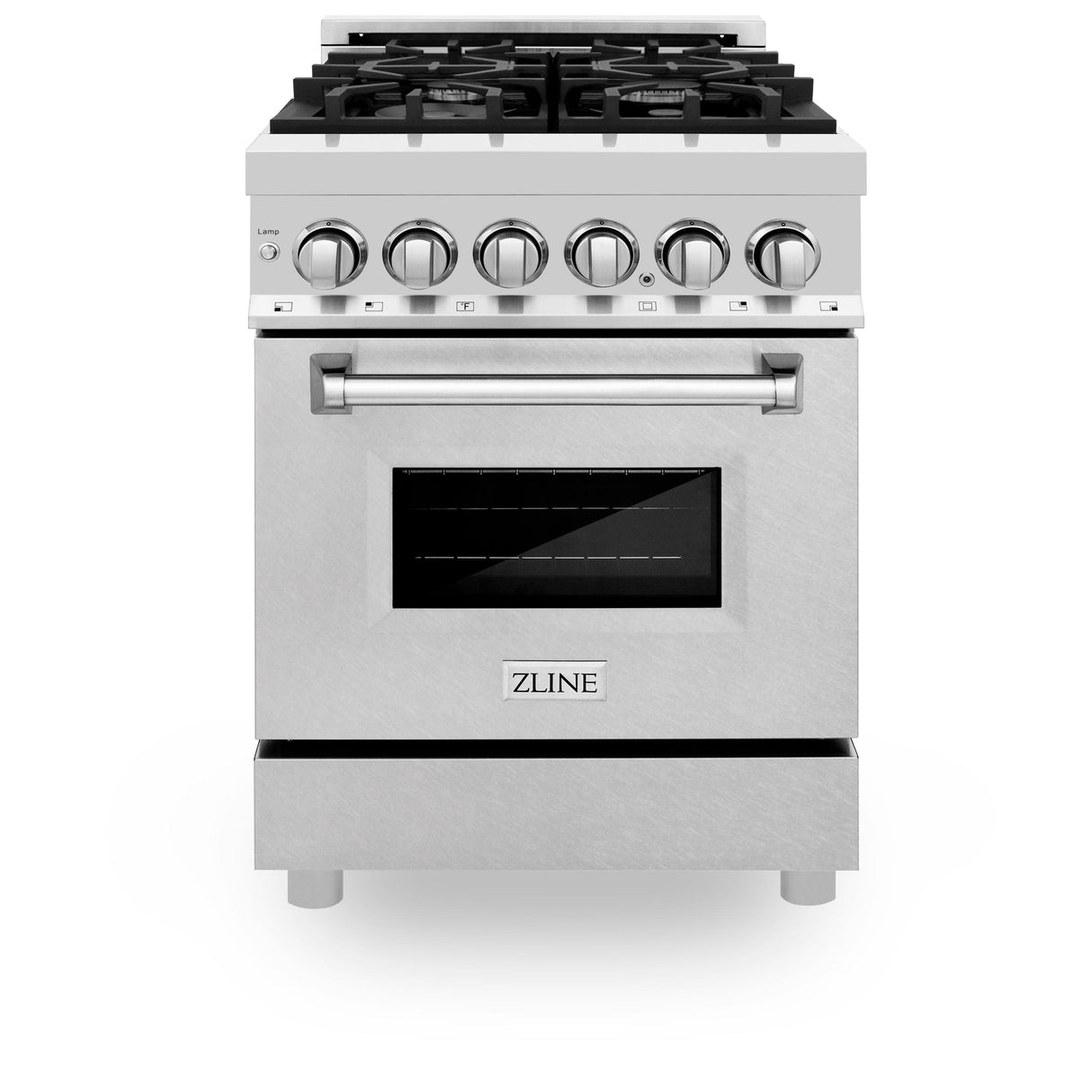 ZLINE RA-SN-24 Dual Fuel Range in DuraSnow Stainless Steel - image 1