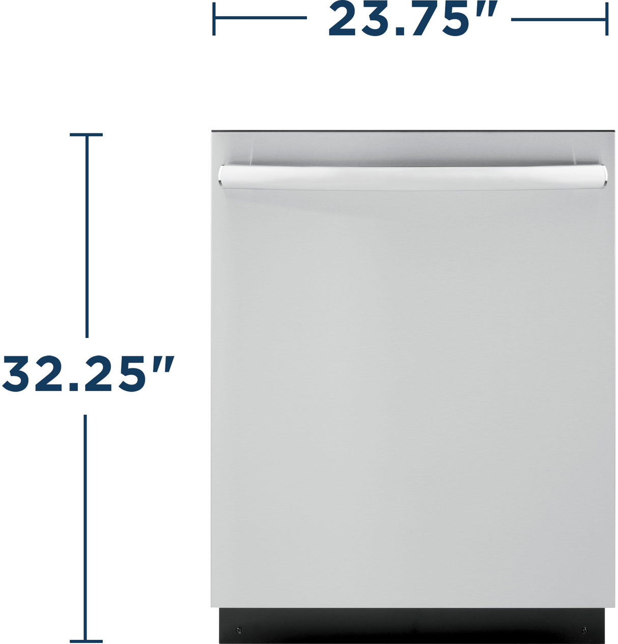 GE GDT226SSLSS - 24 in. Top Control Flush-Mount Dishwasher with Stainless steel inetrior, 51 dBa Sound Level & Condensate Dry - Stainless Steel